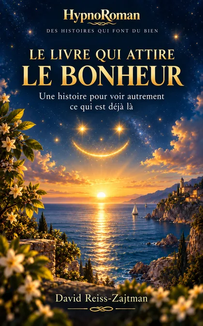 Couverture : Le Livre qui attire le bonheur, HypnoRoman, par David Reiss-Zajtman